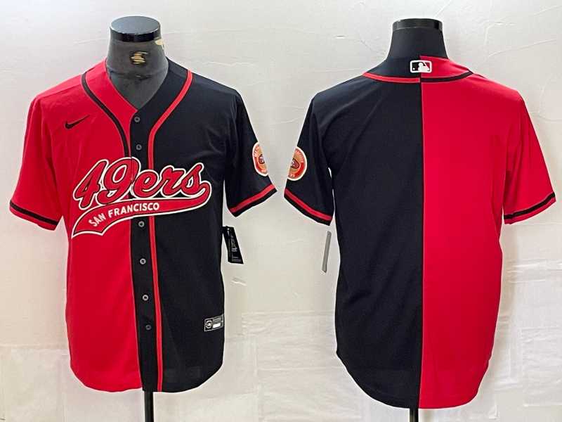 Men's San Francisco 49ers Blank Red Black White Blue Two Tone Stitched Baseball Jersey,We sell and wholesale Men's San Francisco 49ers Blank Red Black White Blue Two Tone Stitched Baseball Jersey on line form chian!